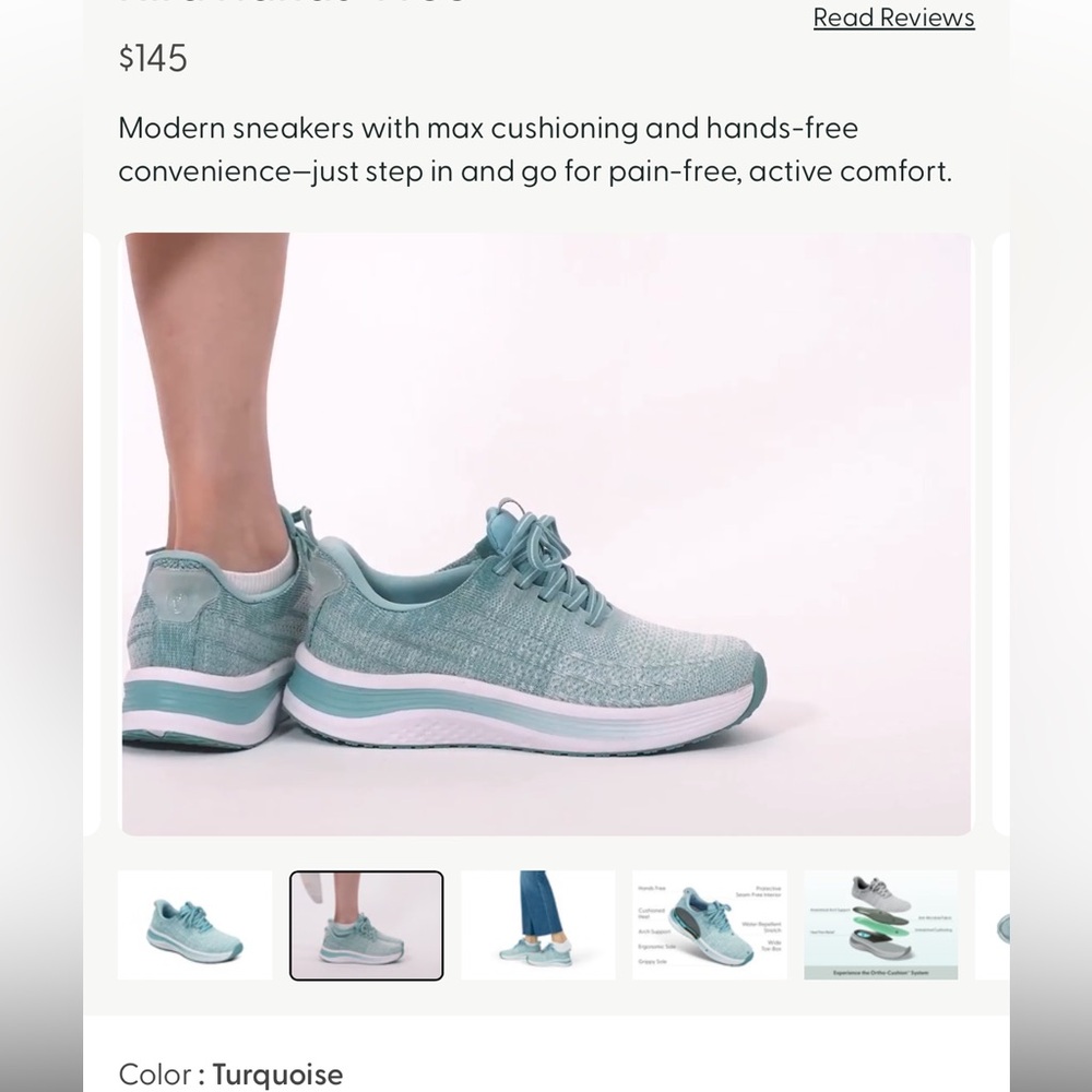 Sky Blue Women's Sneakers - Picture 2 of 7